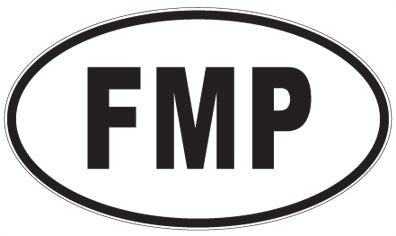 FMP - 3 Letter Initials Oval Magnet