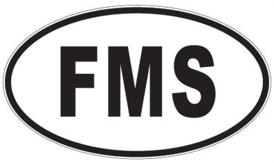 FMS - 3 Letter Initials Oval Magnet