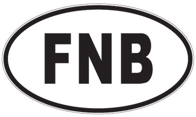 FNB - 3 Letter Initials Oval Magnet