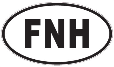 FNH - 3 Letter Initials Oval Magnet