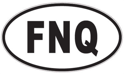 FNQ - 3 Letter Initials Oval Magnet