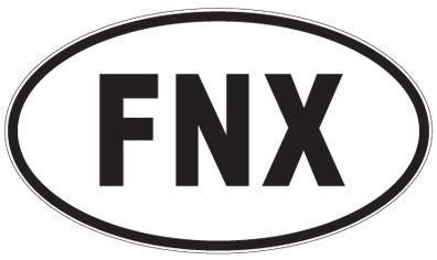 FNX - 3 Letter Initials Oval Magnet