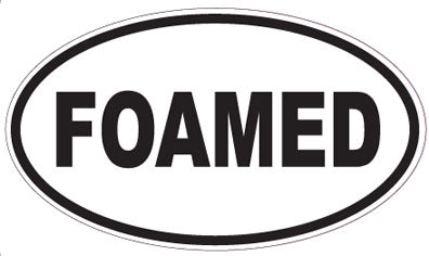 FOAMED - Oval Sticker