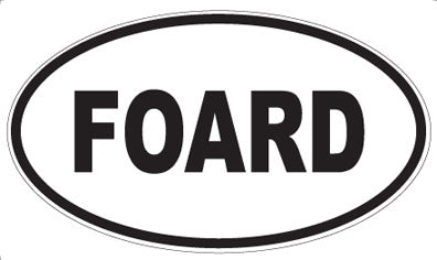 FOARD - Oval Sticker