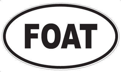 FOAT - Oval Sticker