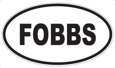 FOBBS - Oval Magnet