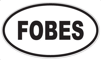 FOBES - Oval Sticker