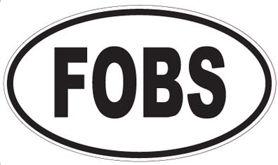 FOBS - Oval Sticker