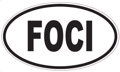 FOCI - Oval Sticker
