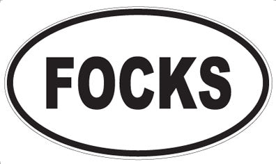 FOCKS - Oval Magnet