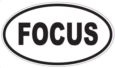 FOCUS - Oval Sticker
