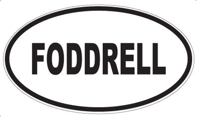 FODDRELL - Oval Magnet