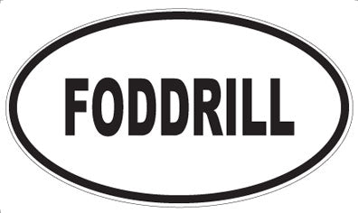 FODDRILL - Oval Sticker