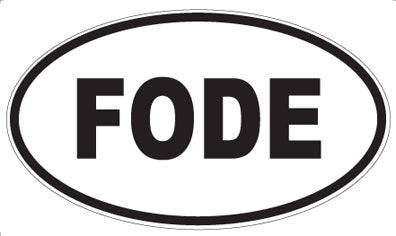 FODE - Oval Sticker