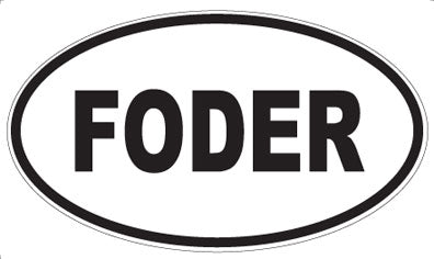 FODER - Oval Sticker