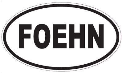 FOEHN - Oval Sticker