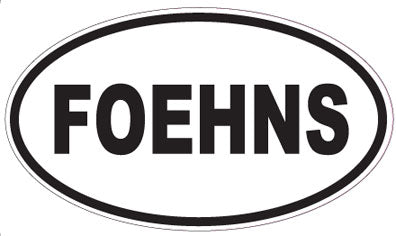 FOEHNS - Oval Sticker