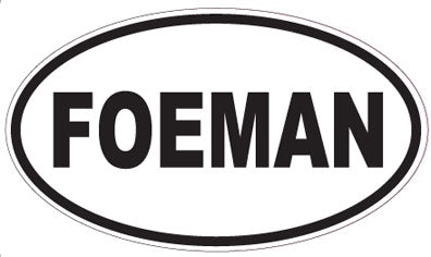 FOEMAN - Oval Sticker