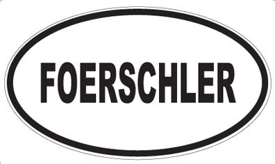FOERSCHLER - Oval Magnet