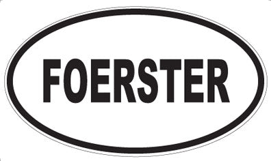 FOERSTER - Oval Sticker