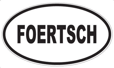 FOERTSCH - Oval Sticker