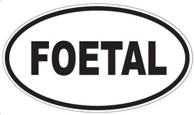 FOETAL - Oval Sticker
