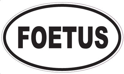 FOETUS - Oval Sticker