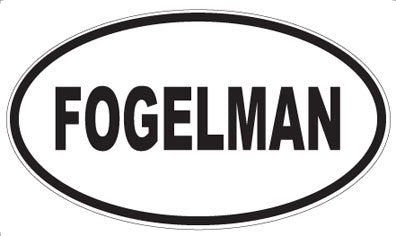 FOGELMAN - Oval Sticker
