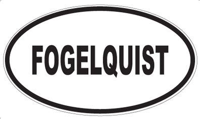 FOGELQUIST - Oval Sticker