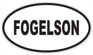 FOGELSON - Oval Sticker