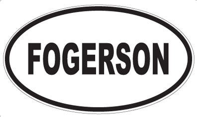 FOGERSON - Oval Magnet