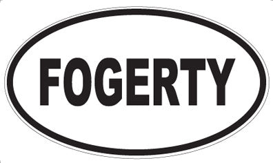 FOGERTY - Oval Magnet