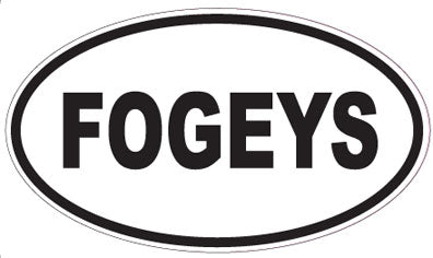 FOGEYS - Oval Sticker