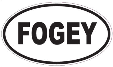 FOGEY - Oval Magnet
