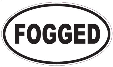 FOGGED - Oval Sticker