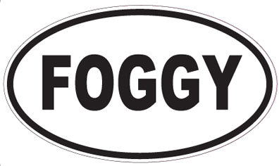 FOGGY - Oval Magnet