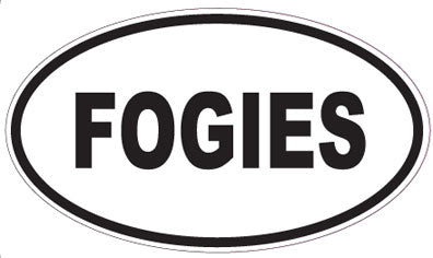 FOGIES - Oval Sticker