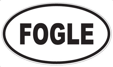FOGLE - Oval Sticker