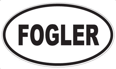 FOGLER - Oval Sticker