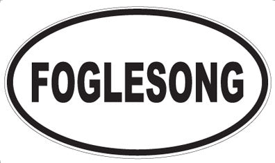 FOGLESONG - Oval Sticker