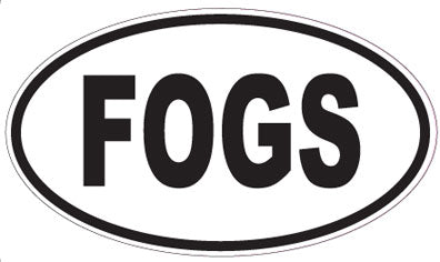 FOGS - Oval Sticker