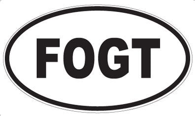 FOGT - Oval Sticker