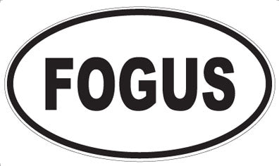 FOGUS - Oval Sticker
