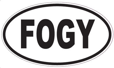 FOGY - Oval Sticker