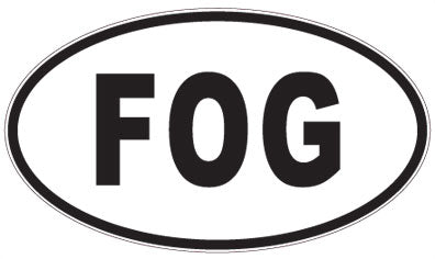 FOG - 3 Letter Initials Oval Magnet