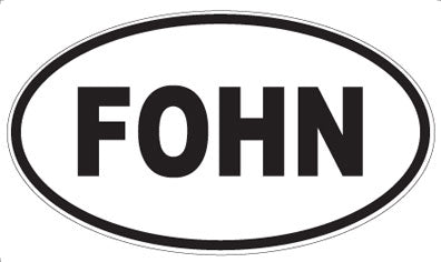 FOHN - Oval Sticker