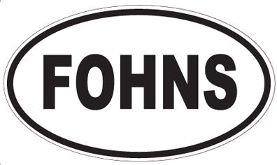 FOHNS - Oval Magnet