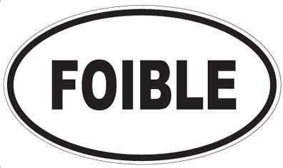 FOIBLE - Oval Sticker