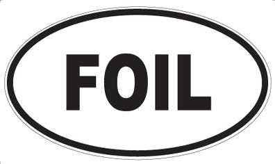 FOIL - Oval Sticker