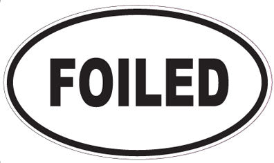 FOILED - Oval Sticker